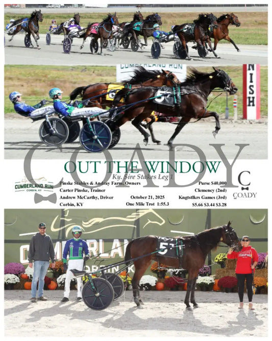 OUT THE WINDOW - Ky. Sire Stakes Leg 1 - 10-21-25 - R07 - CMR Presque Isle Downs