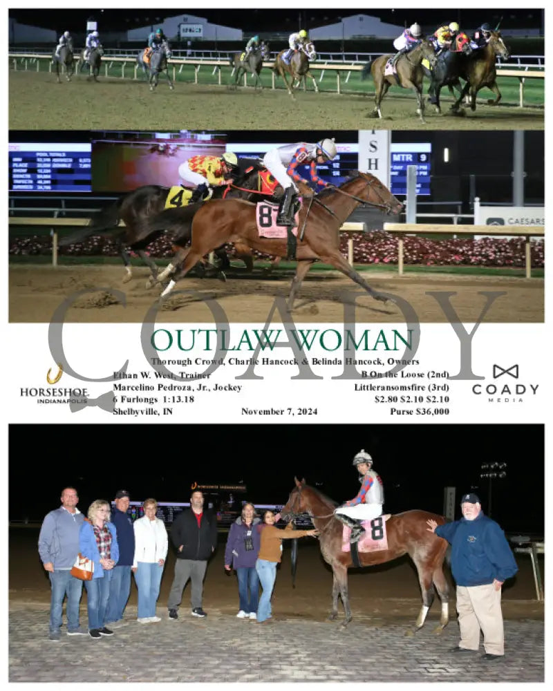 Outlaw Woman - 11-07-24 R09 Ind Indiana Grand