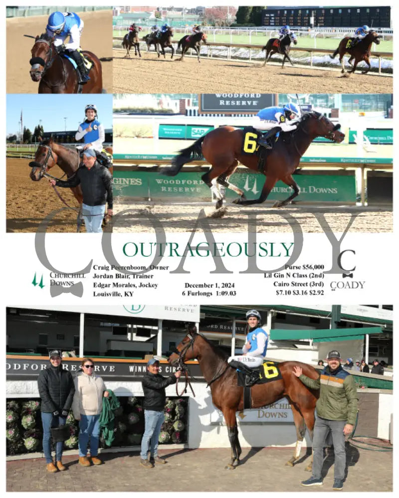 Outrageously - 12-01-24 R02 Cd Churchill Downs