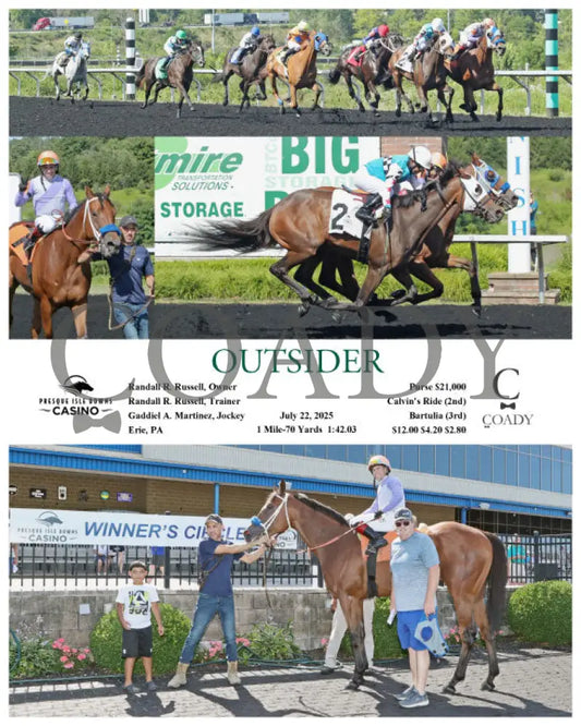 OUTSIDER - 07-22-25 - R03 - PID Presque Isle Downs
