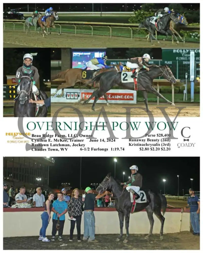 Overnight Pow Wow - 06-14-24 R07 Ct Hollywood Casino At Charles Town Races