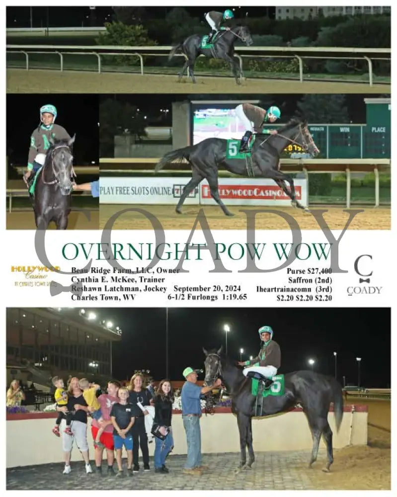 Overnight Pow Wow - 09-20-24 R06 Ct Hollywood Casino At Charles Town Races
