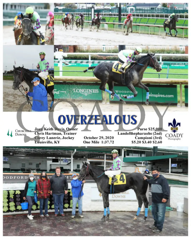 Overzealous - 10-29-20 R04 Cd Churchill Downs