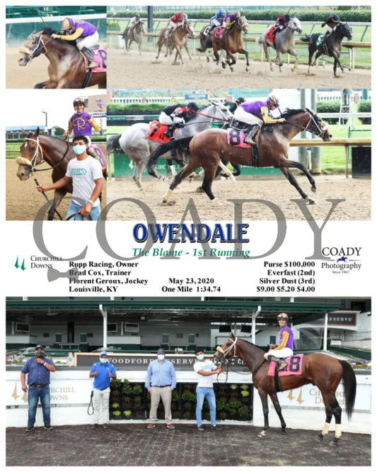 Owendale - The Blame 1St Running 05-23-20 R09 Cd Churchill Downs