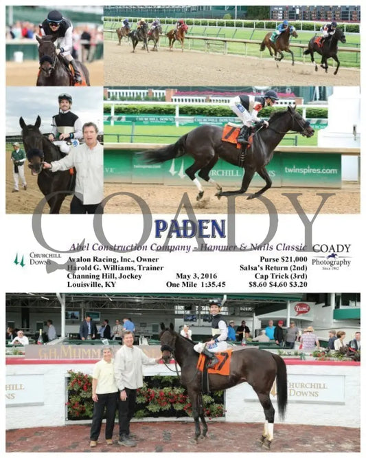 Paden - 050316 Race 06 Cd Churchill Downs