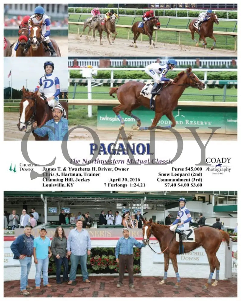 Paganol - 043016 Race 03 Cd Churchill Downs
