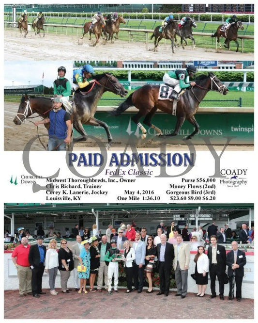 Paid Admission - 050416 Race 09 Cdm Group Churchill Downs