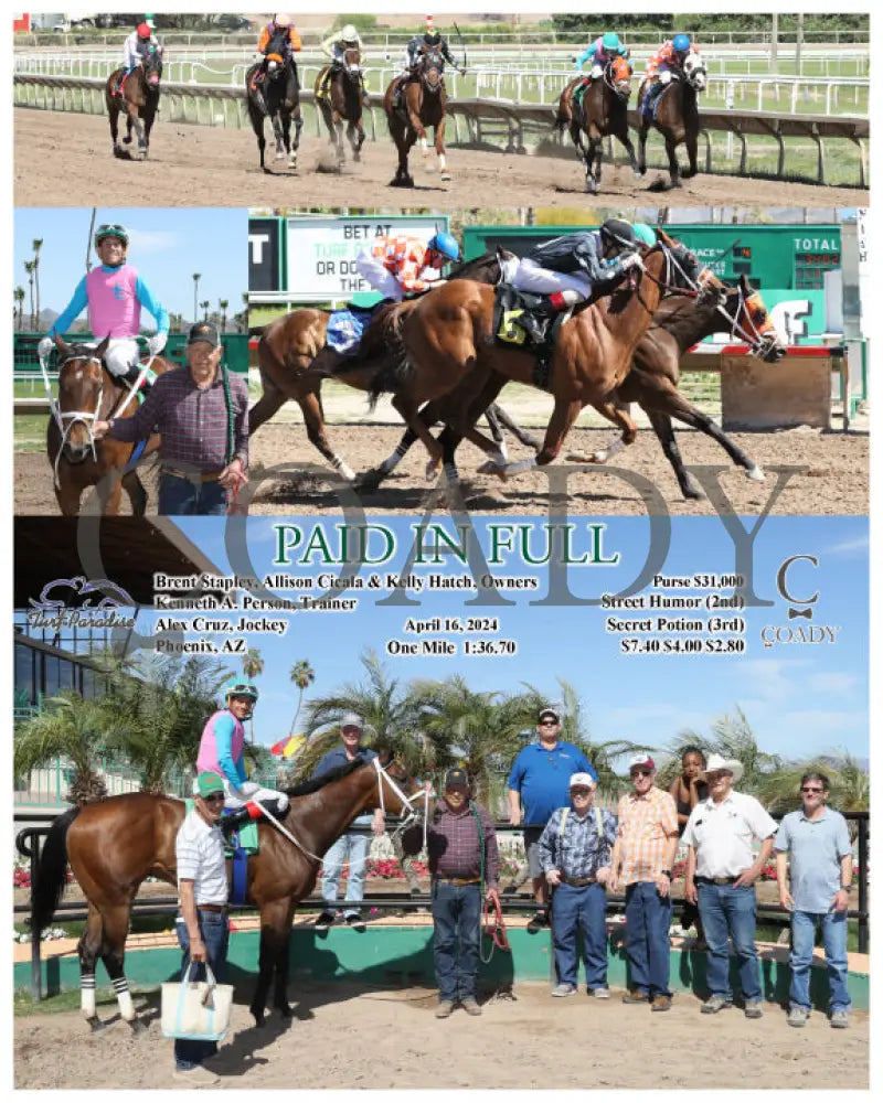 Paid In Full - 04 - 16 - 24 R04 Tup Turf Paradise