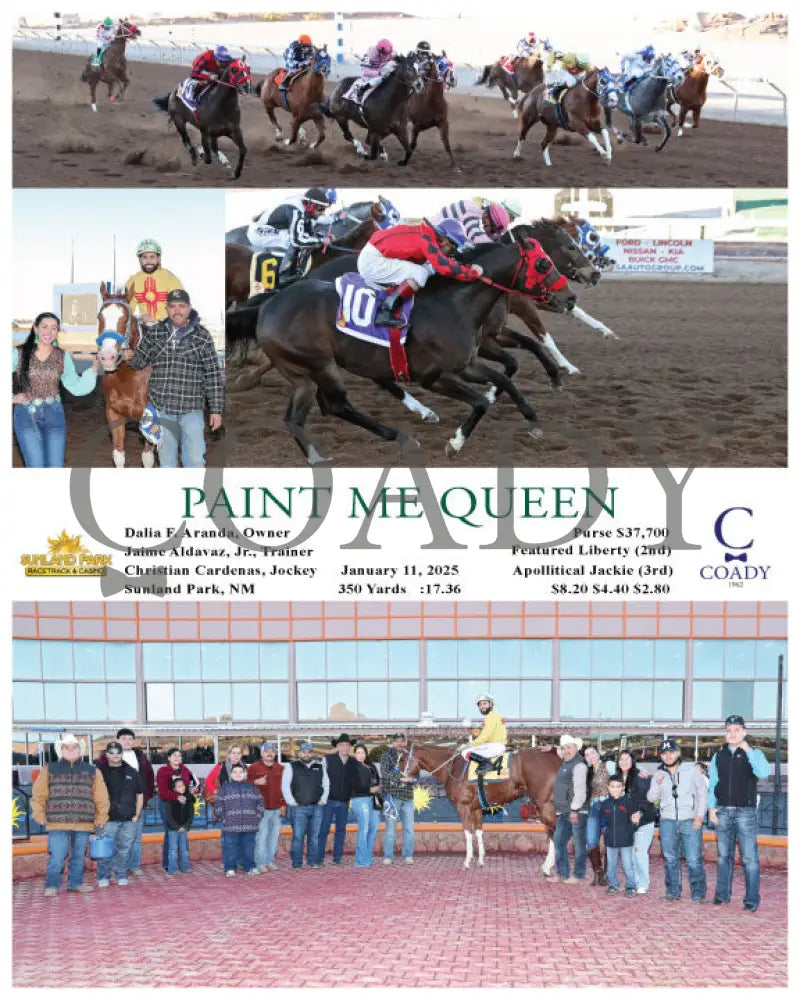 Paint Me Queen - 01-11-25 R09 Sun Turfway Park