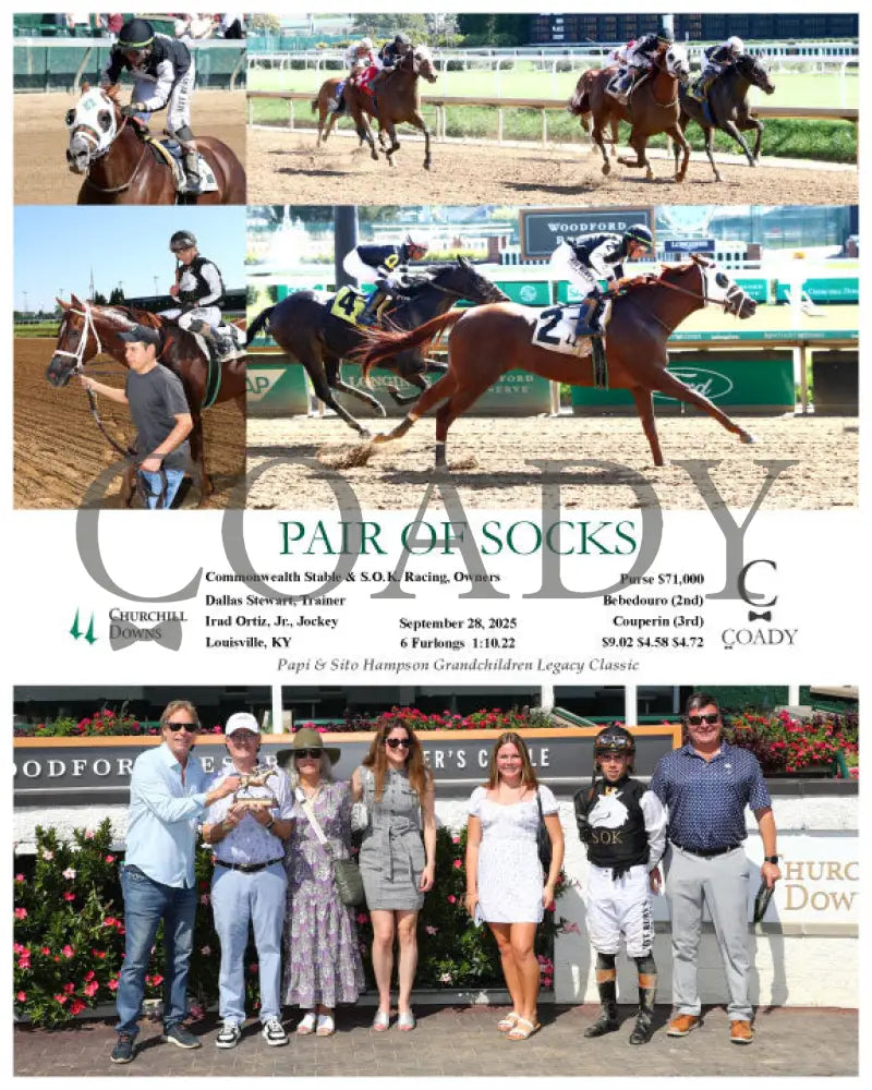 PAIR OF SOCKS - 092825 - Race 02 - CD - Group Churchill Downs