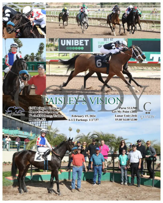 Paisley’s Vision - 02-15-24 R05 Tup Turf Paradise