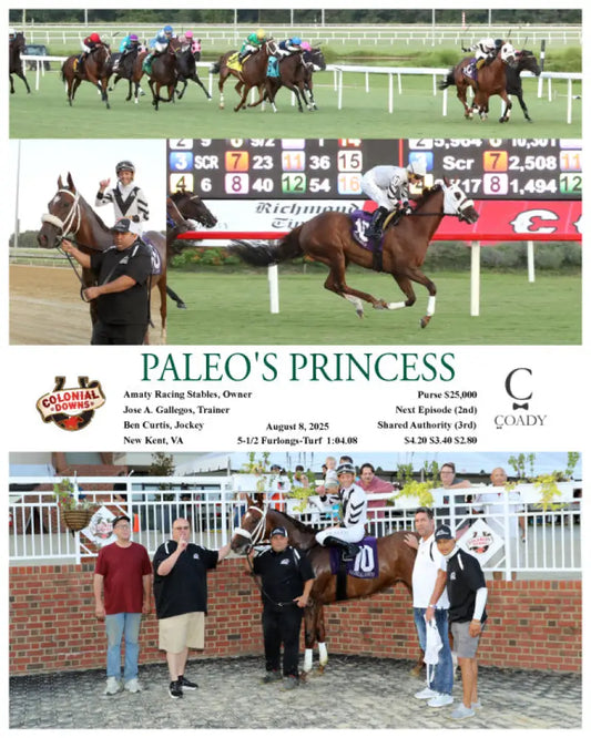 PALEO’S PRINCESS - 08-08-25 - R08 - CNL Colonial Downs