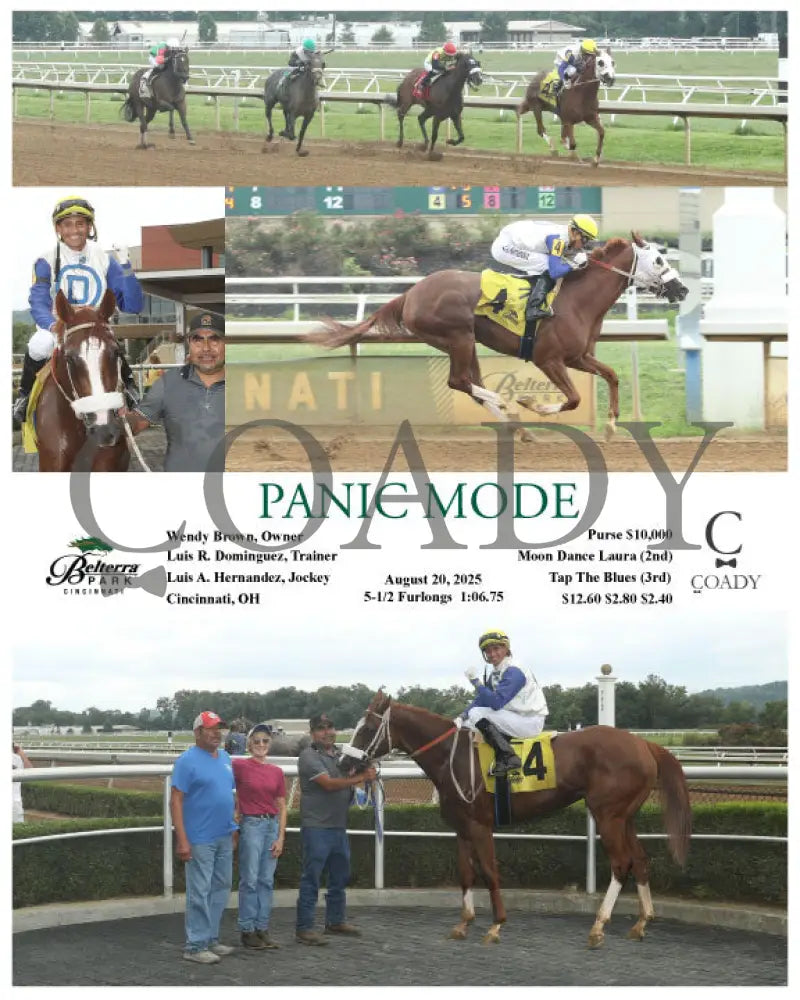 PANIC MODE 082025 Race 01 BTP Presque Isle Downs