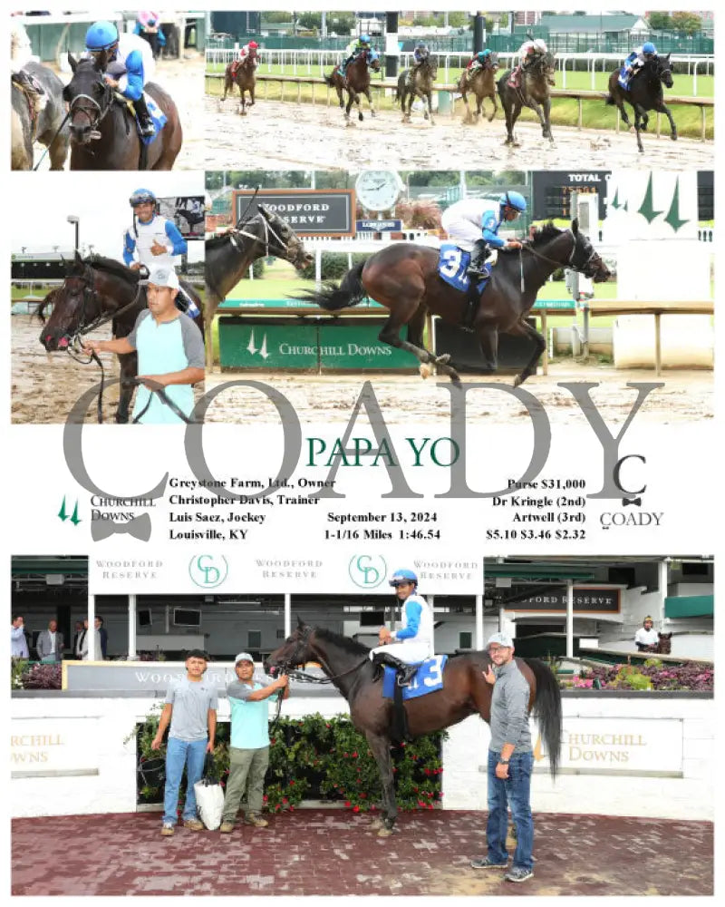 Papa Yo - 09-13-24 R03 Cd Churchill Downs