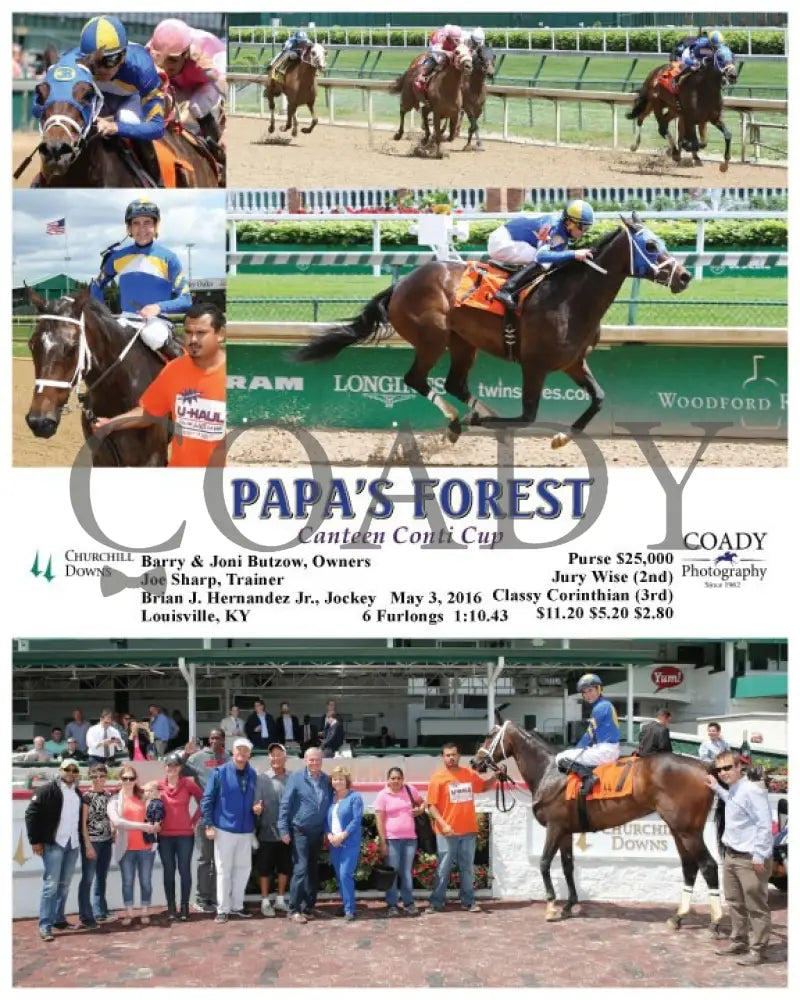 Papa’s Forest - 050316 Race 05 Churchill Downs