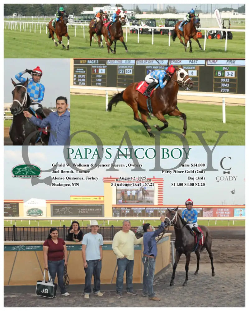 PAPA’S NICO BOY - 08-02-25 - R03 - CBY Canterbury Park