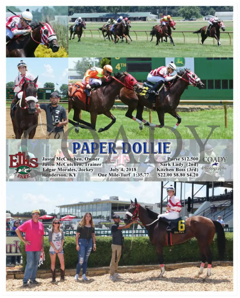 Paper Dollie - 070418 Race 01 Elp Ellis Park