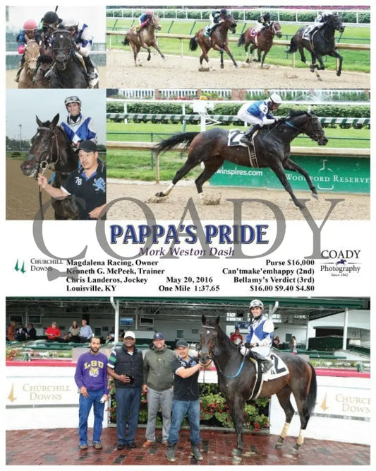 Pappa’s Pride - 052016 Race 02 Cd Churchill Downs