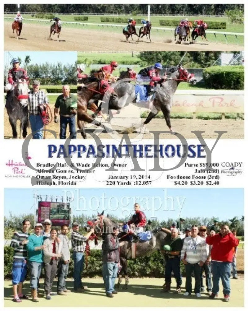 Pappasinthehouse - 011914 Race 03 Hia Hialeah Park