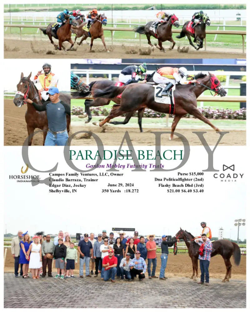 Paradise Beach - Gordon Mobley Futurity Trials 06-29-24 R04 Ind Indiana Grand