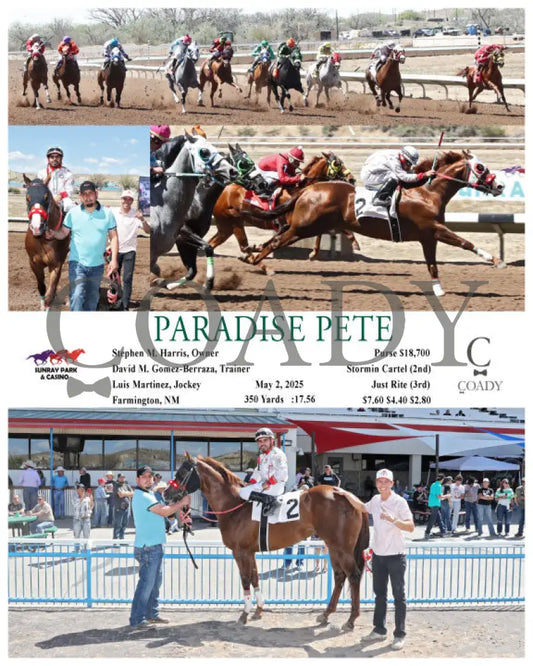 PARADISE PETE - 05-02-25 - R05 - SRP SunRay Park