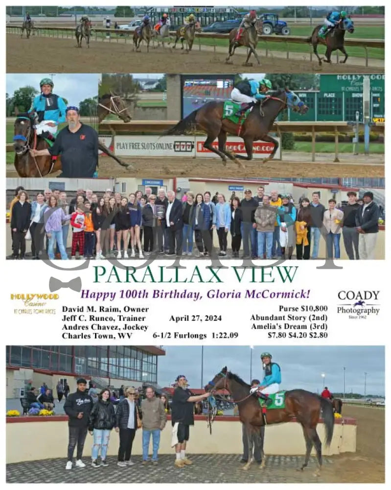 Parallax View - Happy 100Th Birthday Gloria Mccormick! 04-27-24 R01 Ct Hollywood Casino At Charles