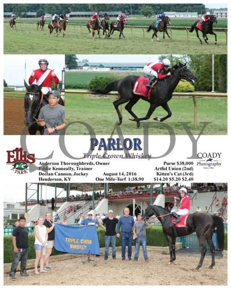 Parlor - 081416 Race 06 Elp Ellis Park