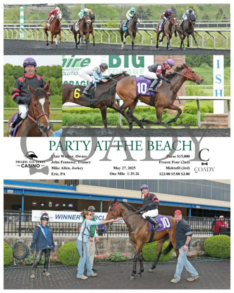 PARTY AT THE BEACH - 05-27-25 - R06 - PID Presque Isle Downs