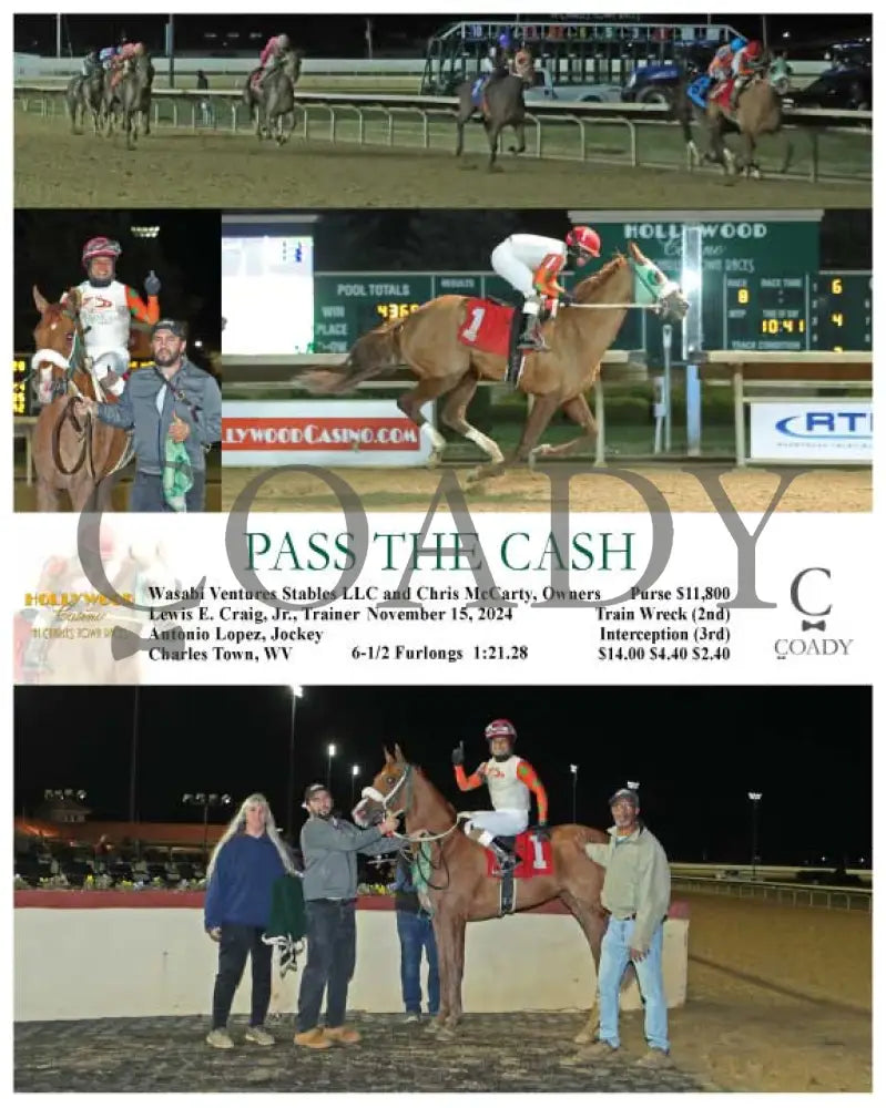 Pass The Cash - 11-15-24 R08 Ct Hollywood Casino At Charles Town Races