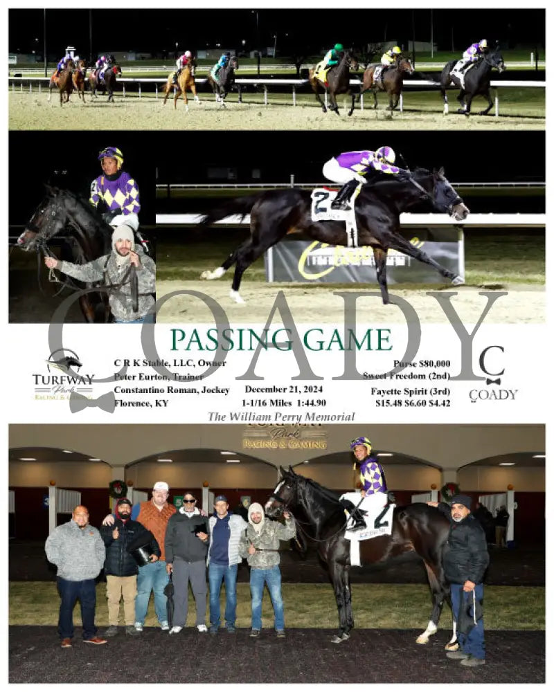 Passing Game - 12-21-24 R05 Tp Turfway Park