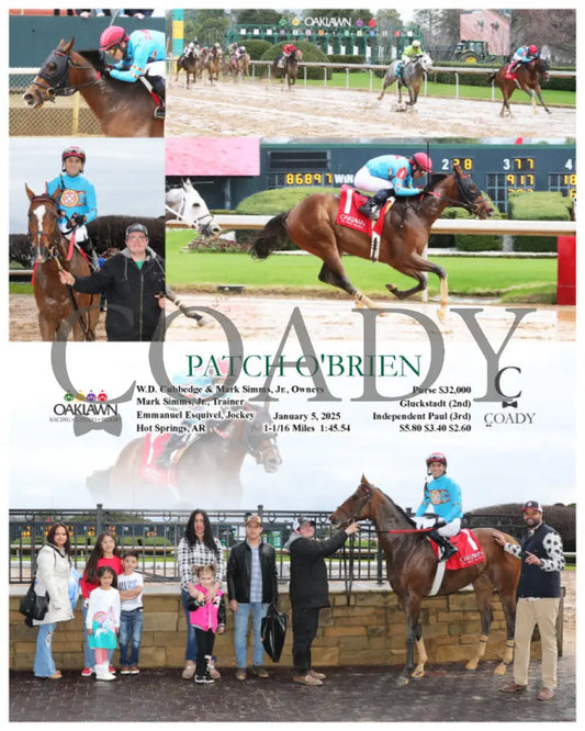 Patch O’brien - 01-05-25 R01 Op Oaklawn Park