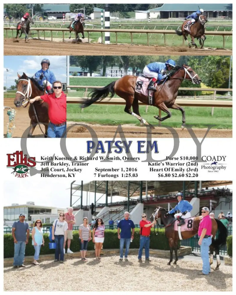 Patsy Em - 090116 Race 04 Elp Ellis Park