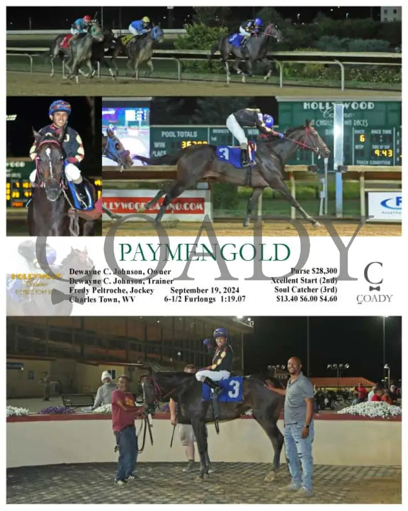 Paymengold - 09-19-24 R06 Ct Hollywood Casino At Charles Town Races