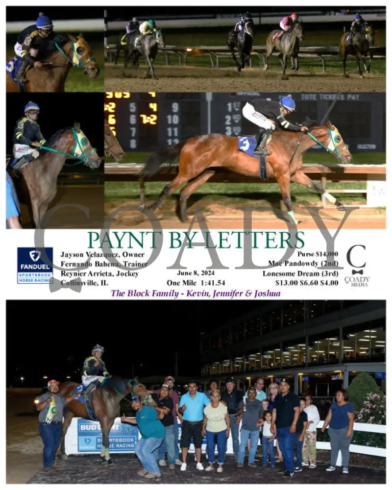 Paynt By Letters - 06-08-24 R04 Fan Fanduel Sportsbook Horse Racing