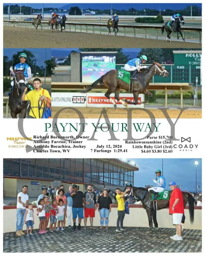 Paynt Your Way - 07-12-24 R04 Ct Hollywood Casino At Charles Town Races