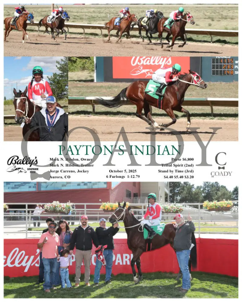 PAYTON’S INDIAN - 10-05-25 - R03 - ARP Arapahoe Park