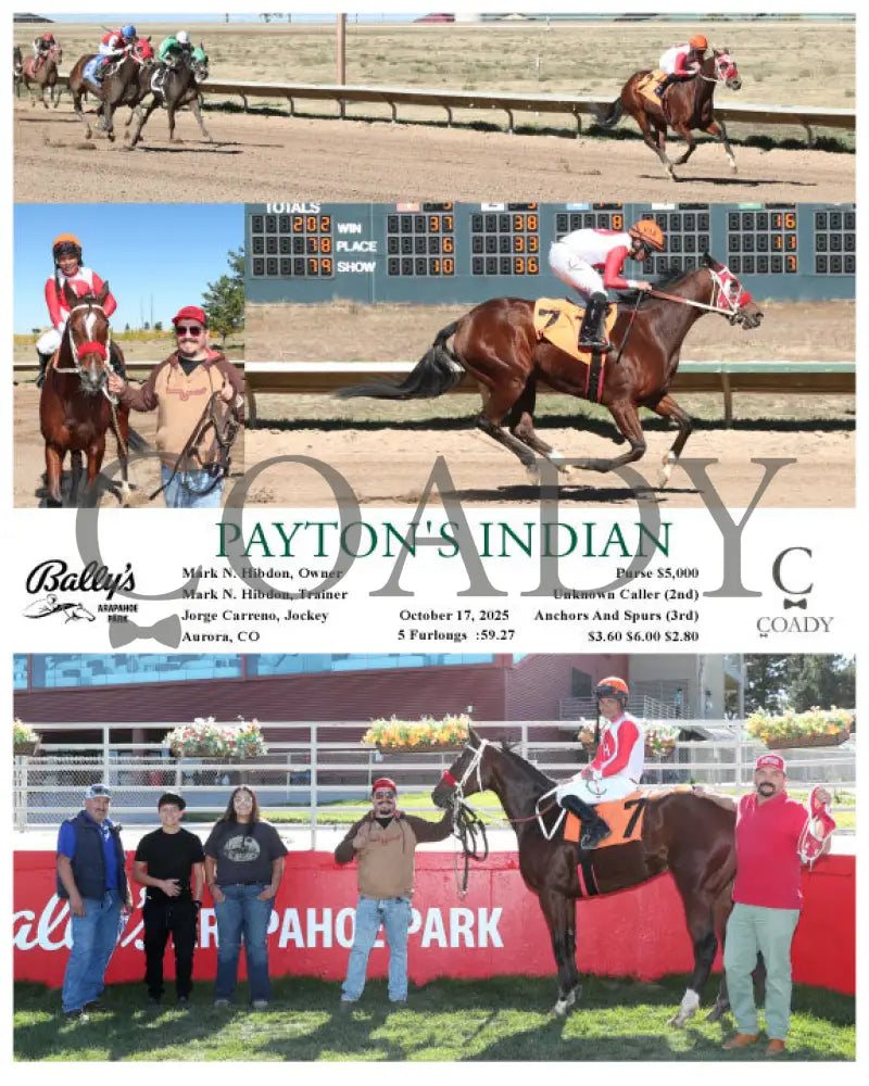 PAYTON’S INDIAN - 10-17-25 - R01 - ARP Arapahoe Park