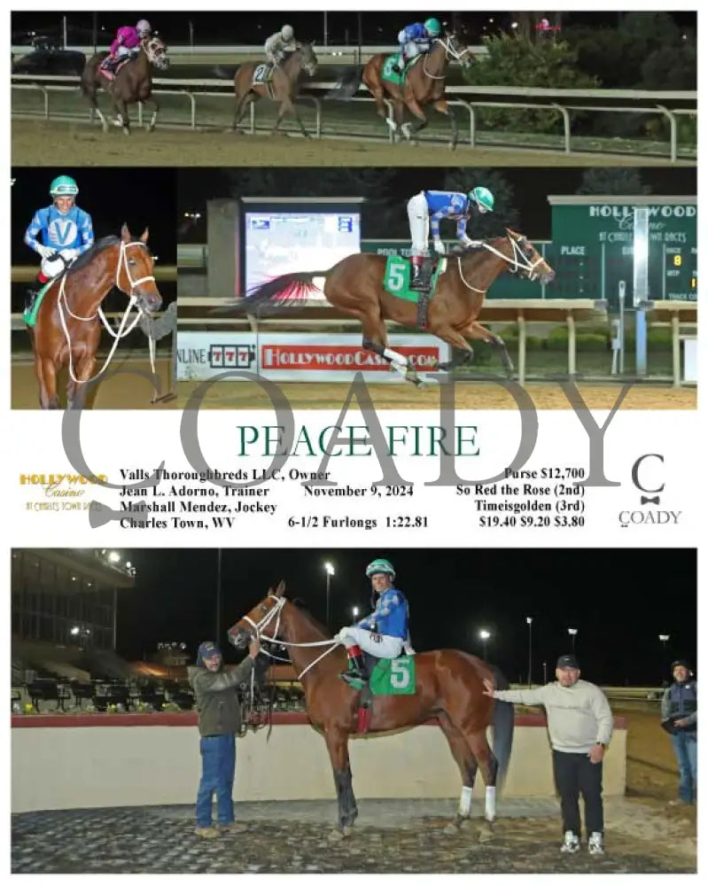 Peace Fire - 11-09-24 R08 Ct Hollywood Casino At Charles Town Races