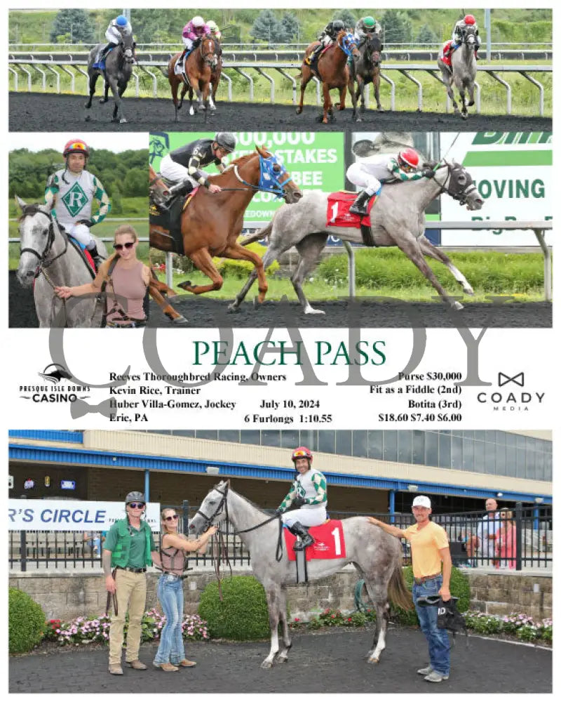 Peach Pass - 07-10-24 R06 Pid Presque Isle Downs