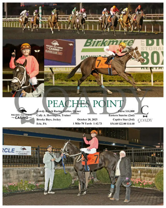 PEACHES POINT - 10-20-25 - R08 - PID Presque Isle Downs