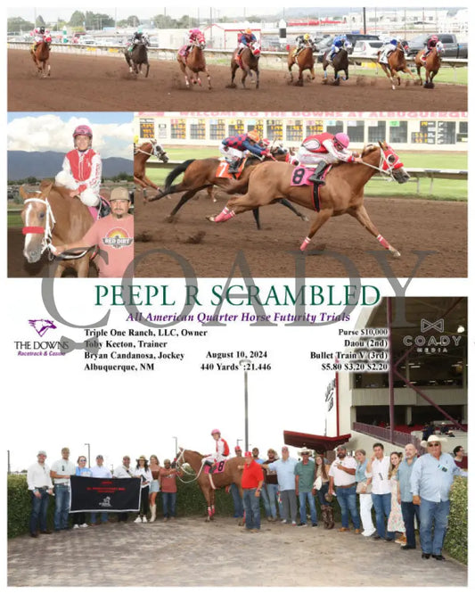 Peepl R Scrambled - All American Quarter Horse Futurity Trials 08-10-24 R14 Alb Downs At Albuquerque