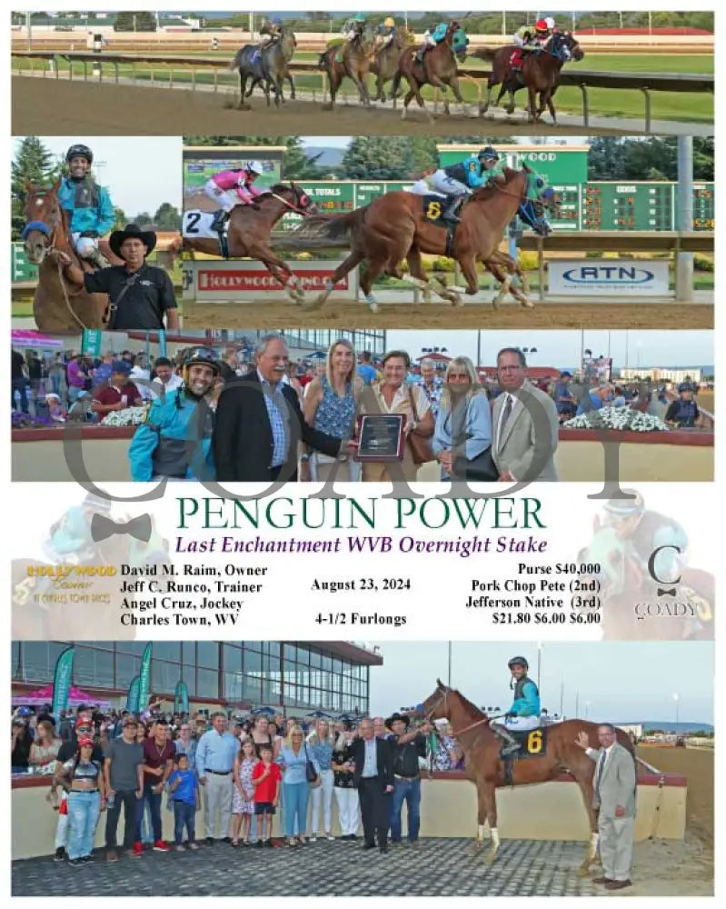 Penguin Power - Last Enchantment Wvb Overnight Stake 08-23-24 R05 Ct Hollywood Casino At Charles