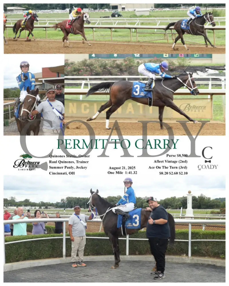 PERMIT TO CARRY 082125 Race 02 BTP Presque Isle Downs