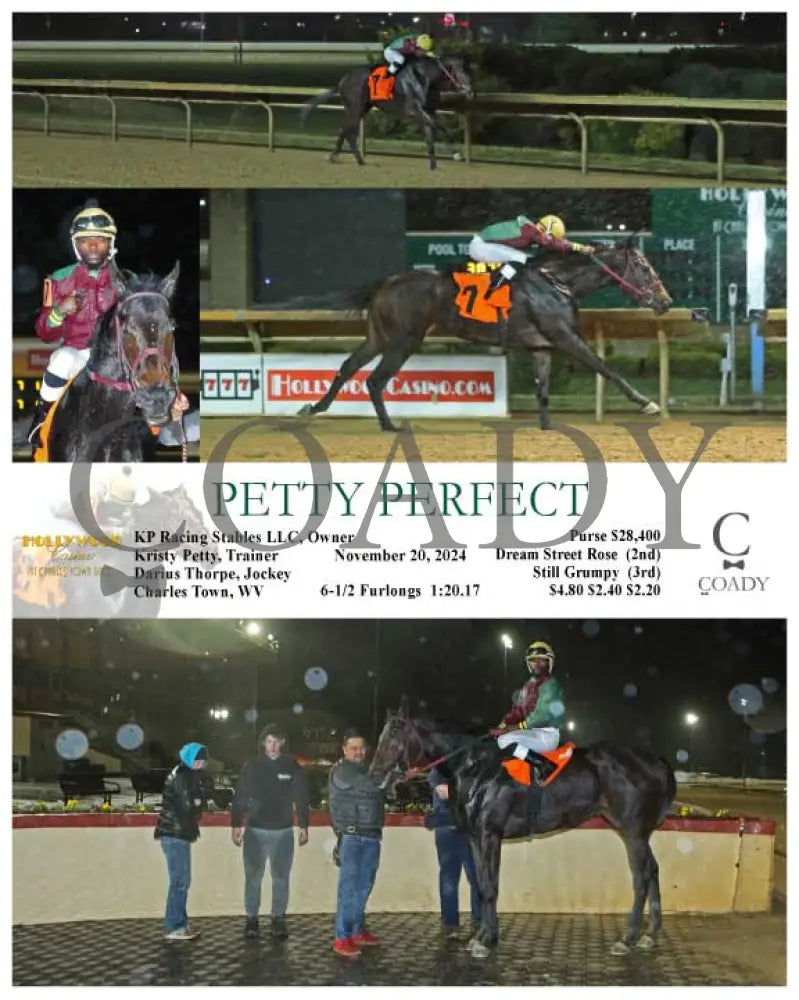 Petty Perfect - 11-20-24 R02 Ct Hollywood Casino At Charles Town Races