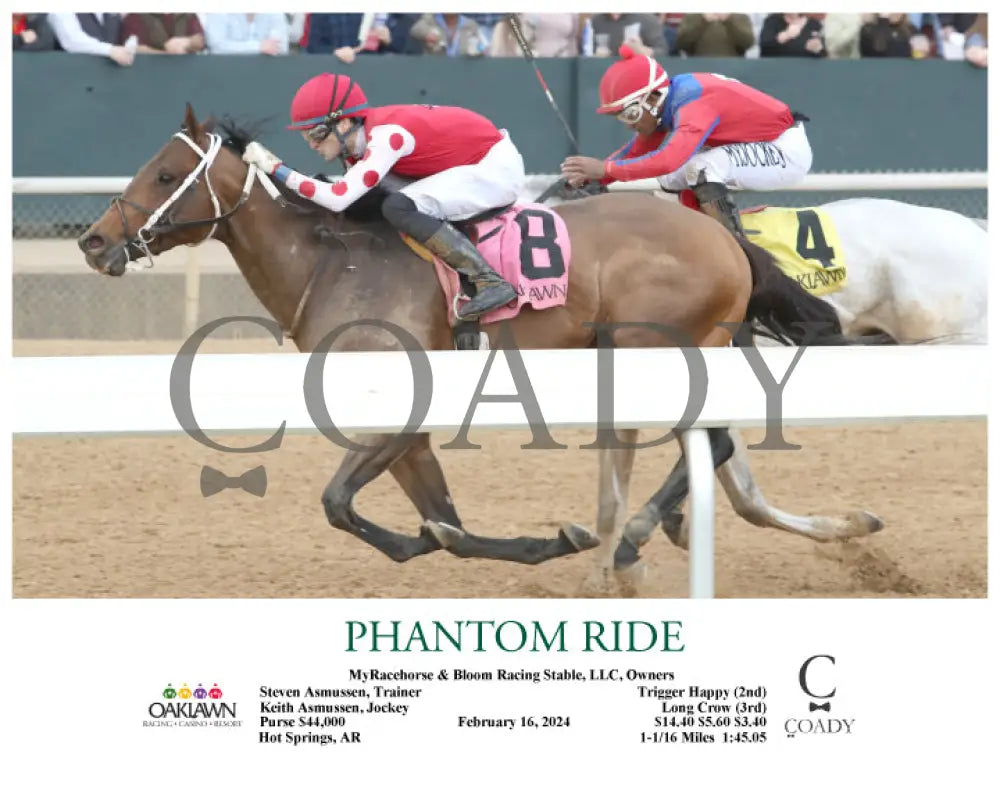 Phantom Ride - 02-16-24 R06 Op Action 02 Oaklawn Park