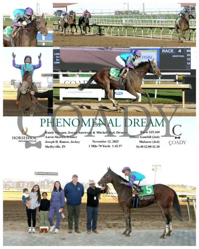 PHENOMENAL DREAM - 11-12-25 - R04 - IND - Coady Media - Kurtis Coady Photography