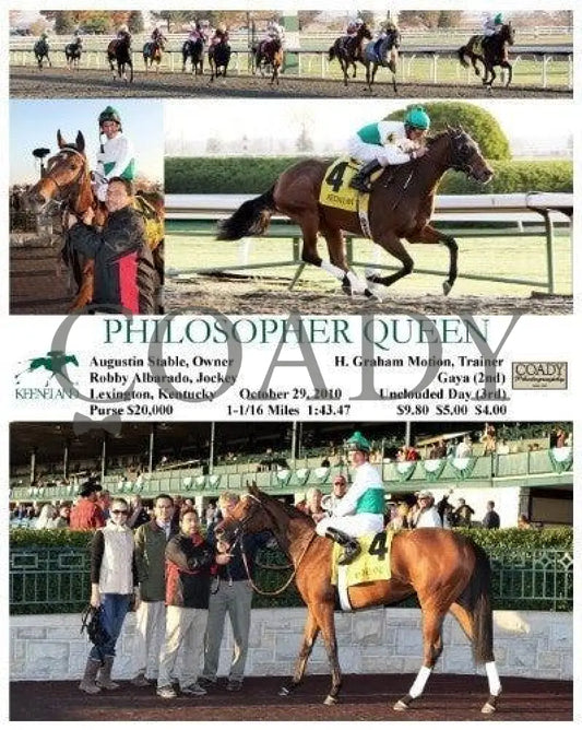 Philosopher Queen - 102910 Keeneland