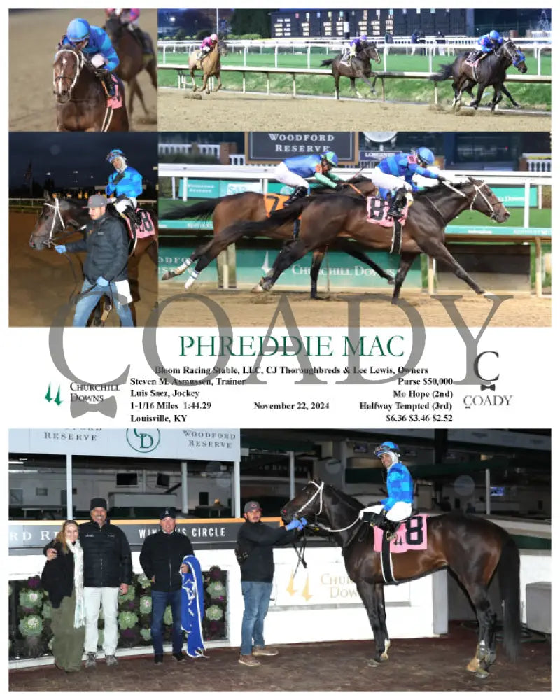Phreddie Mac - 112224 Race 10 Cd Churchill Downs
