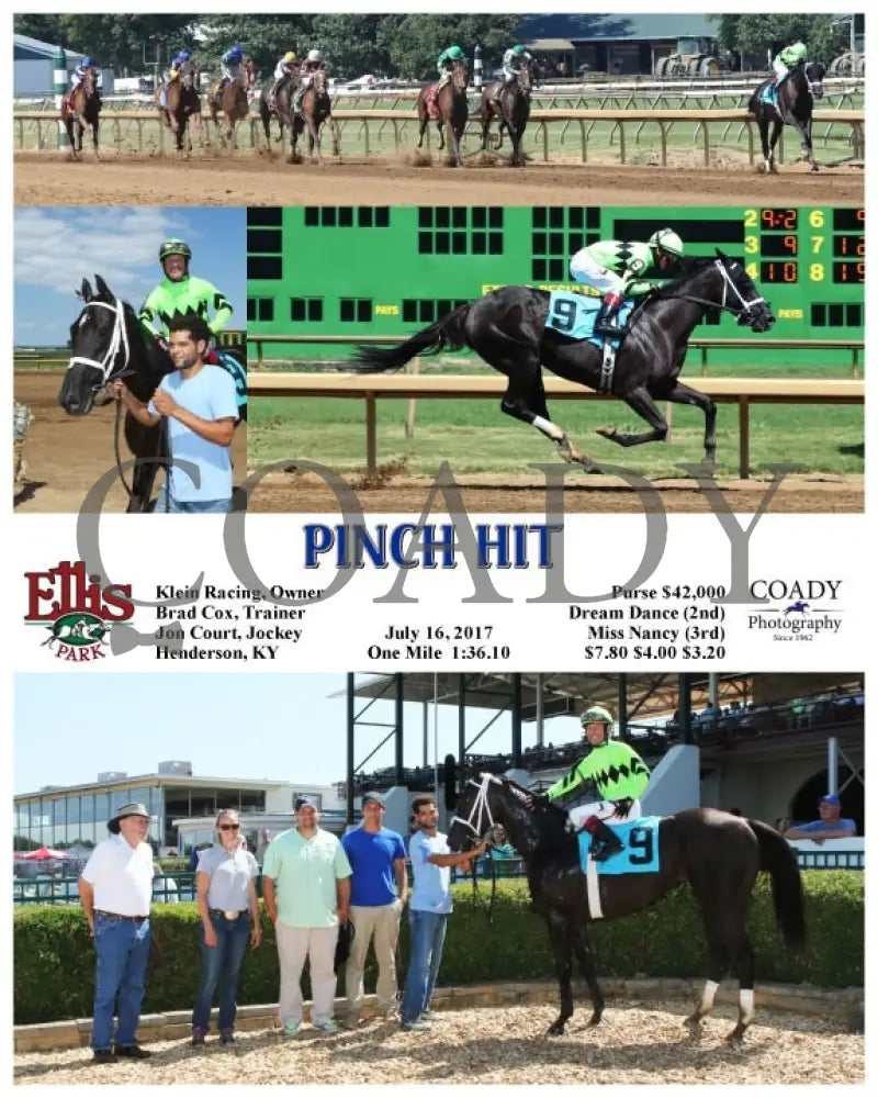 Pinch Hit - 071617 Race 06 Elp Ellis Park