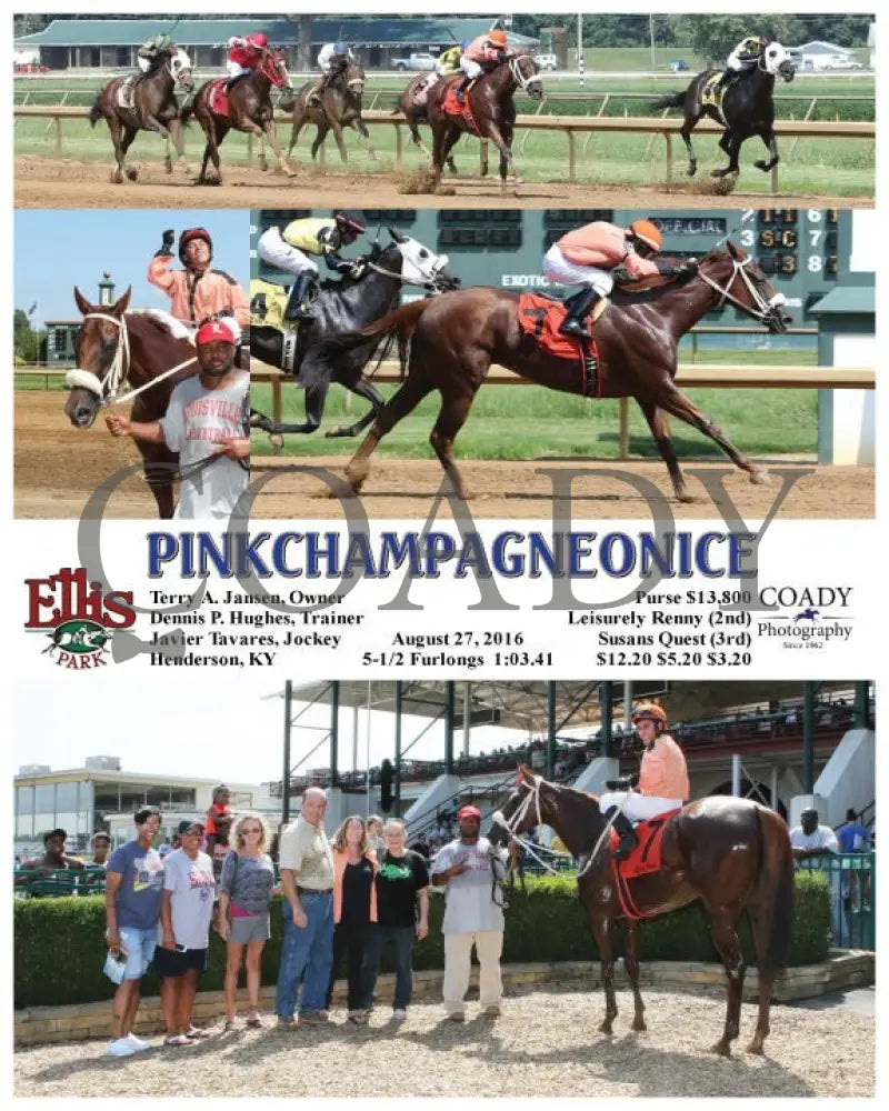 Pinkchampagneonice - 082716 Race 04 Elp Ellis Park